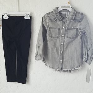 Toddler Calvin Klein 2 piece set.